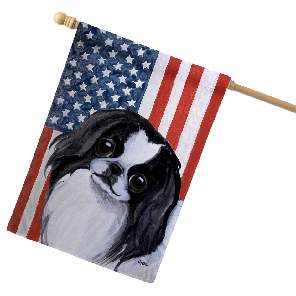 Japanese Chin Americana House Flag
