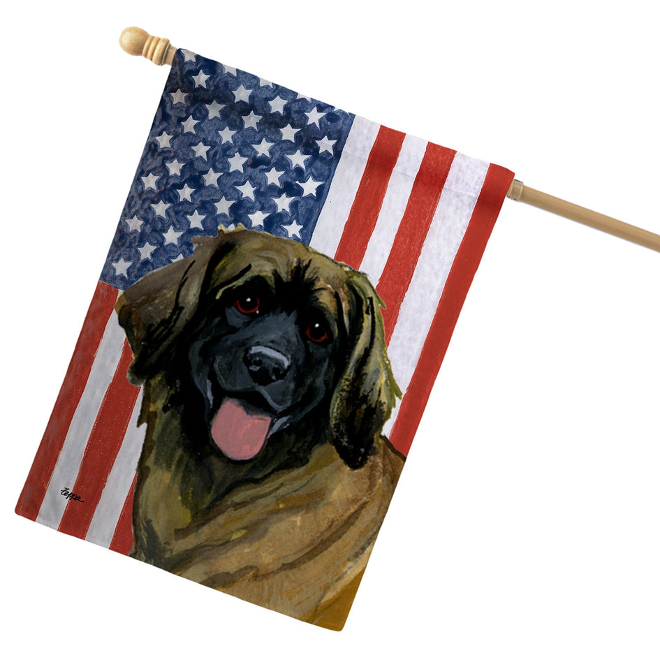 Leonberger Americana House Flag