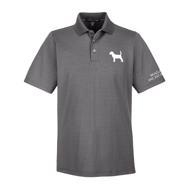 Beagle Embroidered AKC Men's Polo