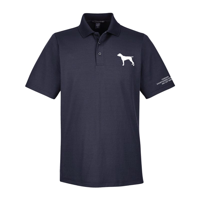 German Shorthaired Pointer Embroidered AKC Men's Polo
