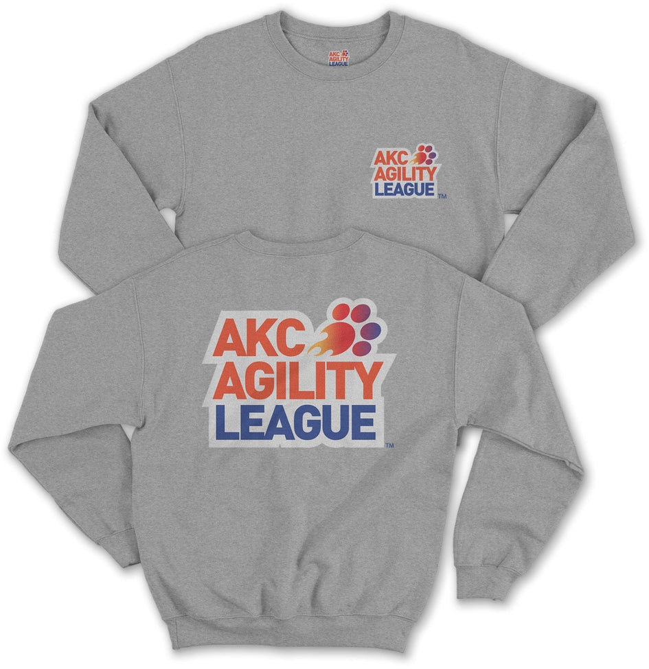 AKC Agility League - Adult Unisex Crewneck Sweatshirt