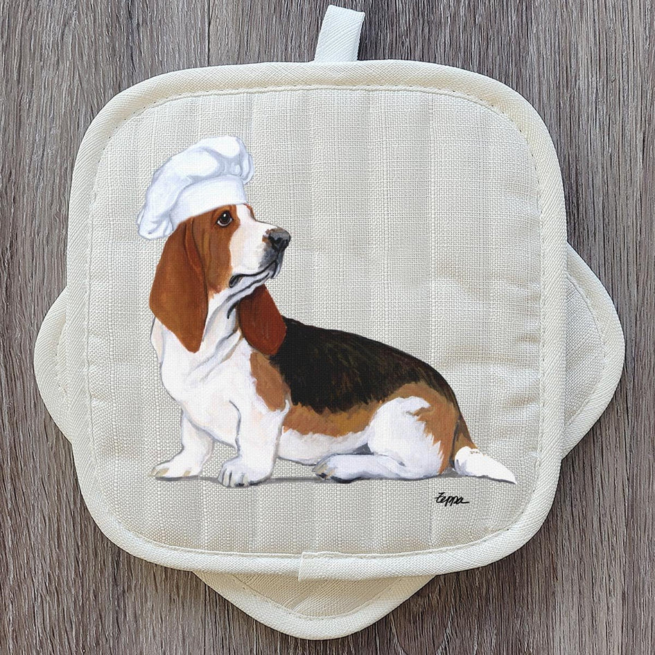 Basset Hound  Pot Holder Set