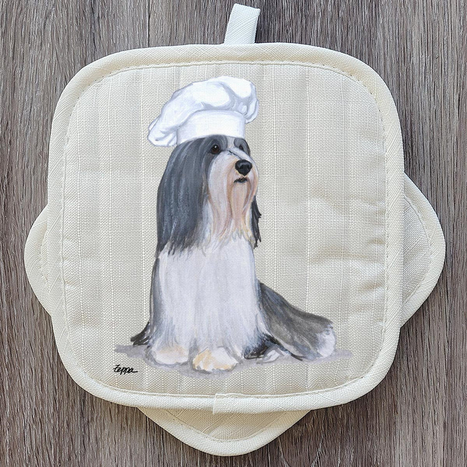 Bearded Collie  Pot Holder Set