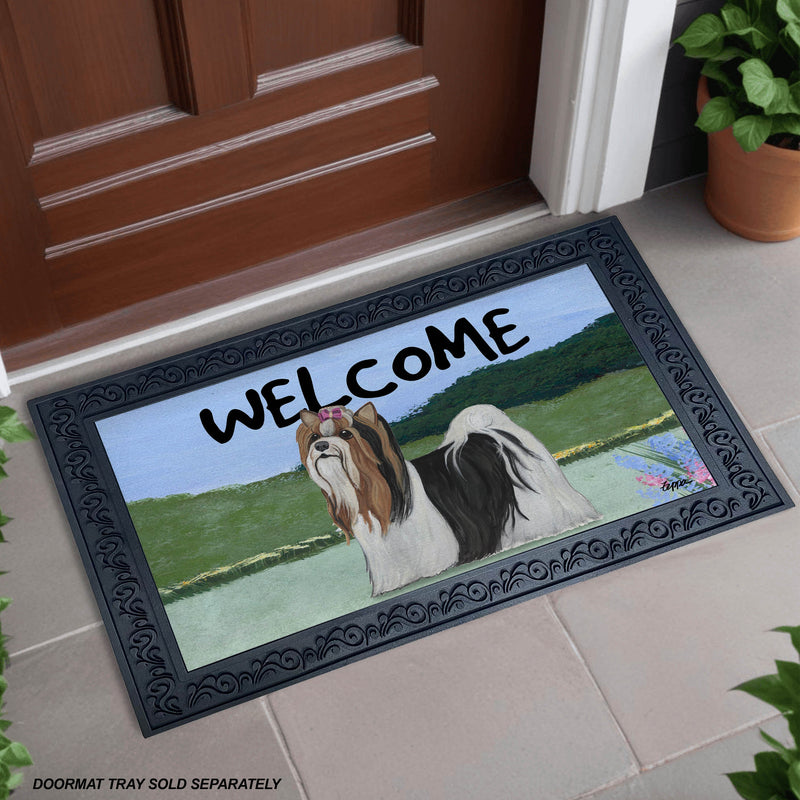 Biewer Terrier Welcome Mat