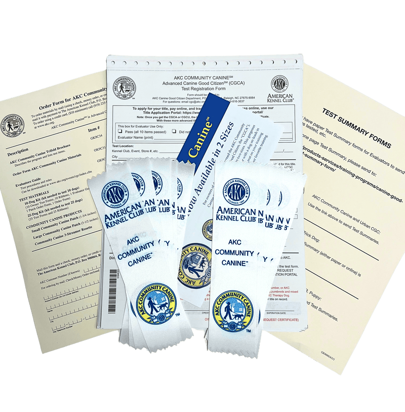 AKC Community Canine (CGCA) Test Kits