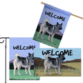 Norwegian Elkhound 3 Piece Bundle - House Flag, Garden Flag, & Welcome Mat