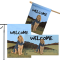 Otterhound 3 Piece Bundle - House Flag, Garden Flag, & Welcome Mat