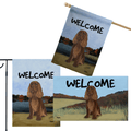 Sussex Spaniel 3 Piece Bundle - House Flag, Garden Flag, & Welcome Mat