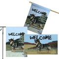 Swedish Valhund 3 Piece Bundle - House Flag, Garden Flag, & Welcome Mat