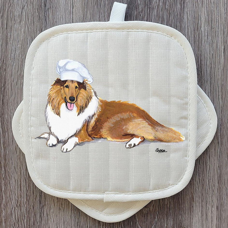 Collie  Pot Holder Set