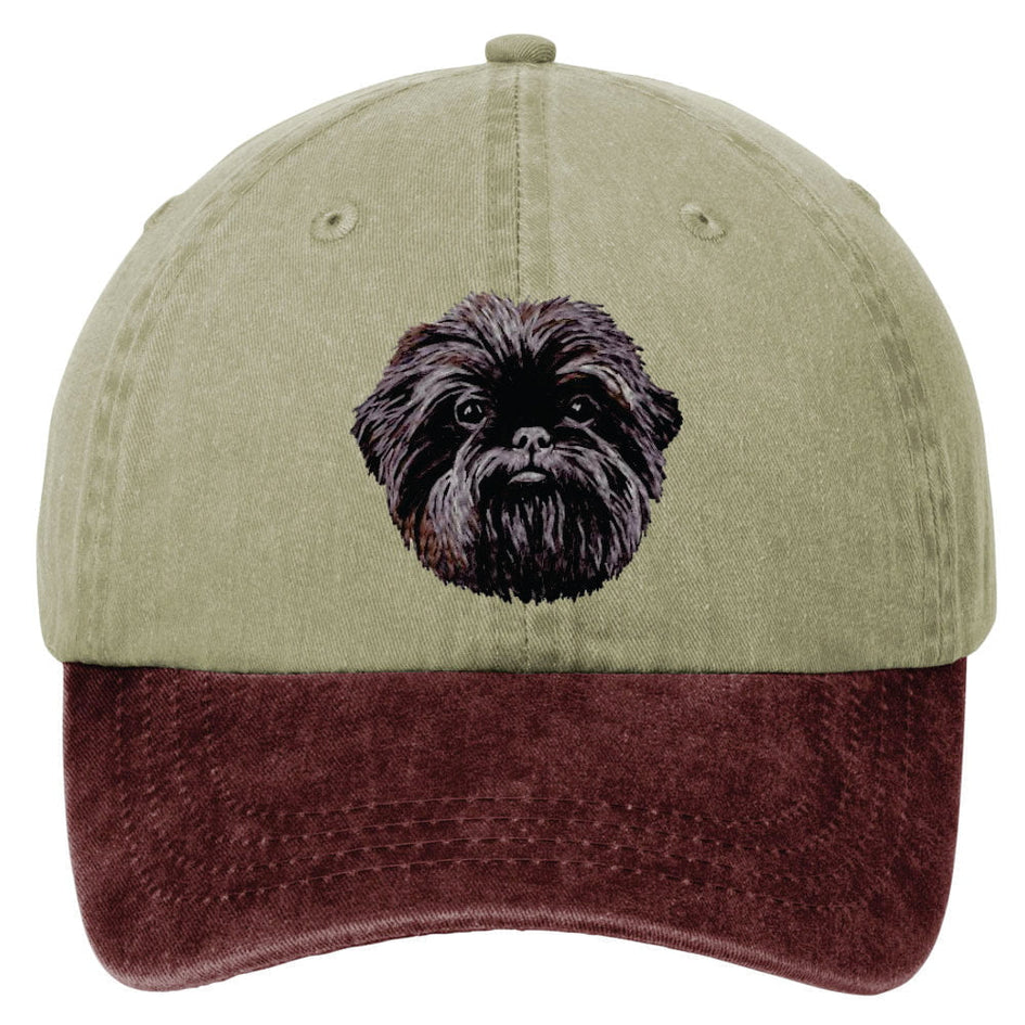 Affenpinscher  Embroidered Two Tone Baseball Cap