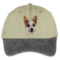 Australian Cattle Dog  Embroidered Two Tone Baseball Cap