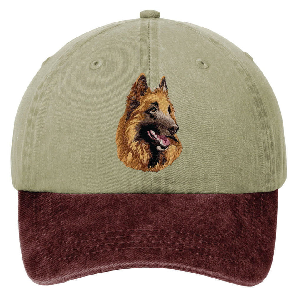 Belgian Tervuren  Embroidered Two Tone Baseball Cap