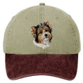 Biewer Terrier  Embroidered Two Tone Baseball Cap