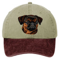 Brussels Griffon Embroidered Two Tone Baseball Cap
