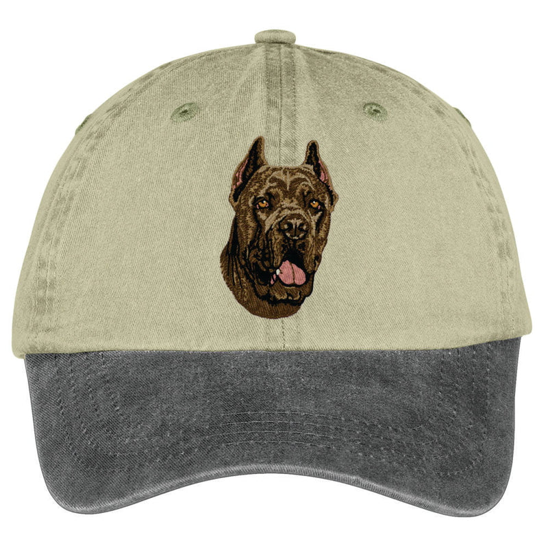 Cane Corso  Embroidered Two Tone Baseball Cap