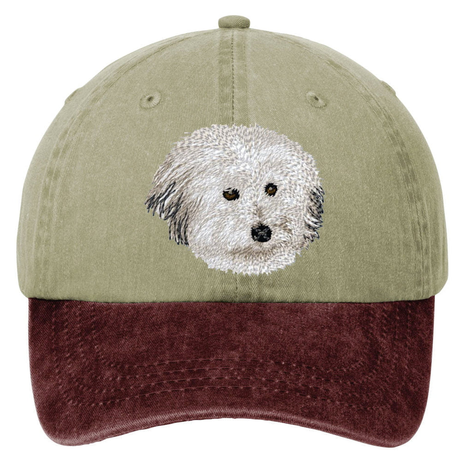 Coton de Tulear  Embroidered Two Tone Baseball Cap