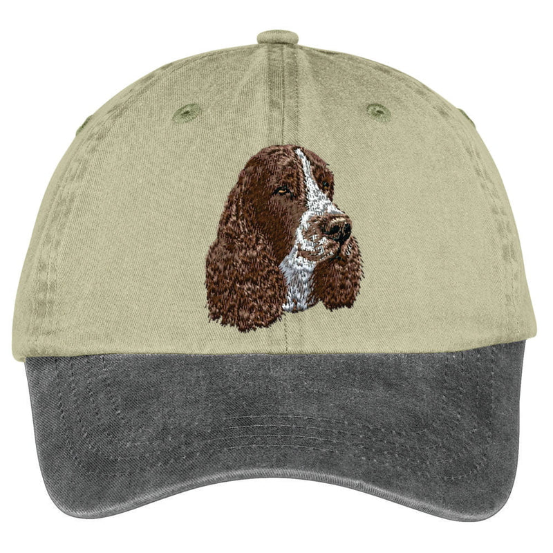 English Springer Spaniel  Embroidered Two Tone Baseball Cap