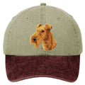 Irish Terrier  Embroidered Two Tone Baseball Cap
