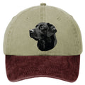 Labrador Retriever  Embroidered Two Tone Baseball Cap