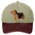 Norfolk Terrier  Embroidered Two Tone Baseball Cap