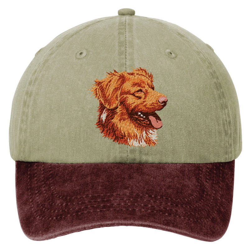Nova Scotia Duck Tolling Retriever  Embroidered Two Tone Baseball Cap