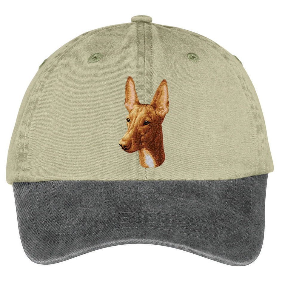 Pharaoh Hound  Embroidered Two Tone Baseball Cap