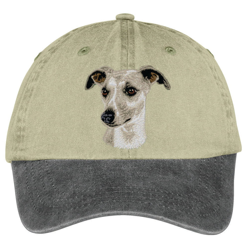 Whippet  Embroidered Two Tone Baseball Cap