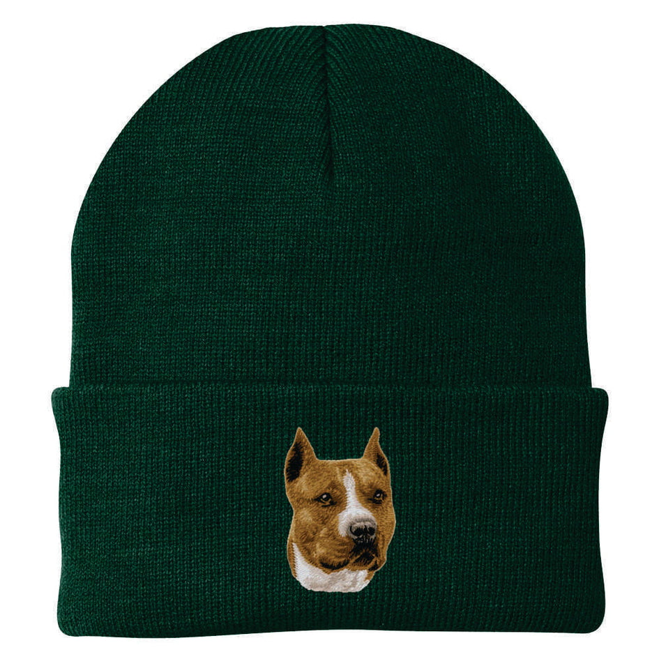 American Staffordshire Terrier Embroidered Beanie