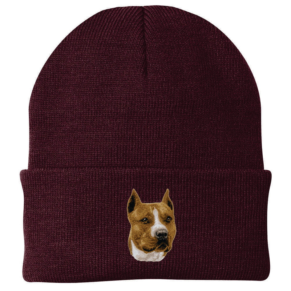 American Staffordshire Terrier Embroidered Beanie