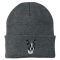 Boston Terrier Embroidered Beanie