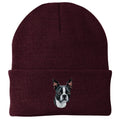Boston Terrier Embroidered Beanie