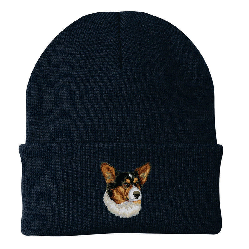 Cardigan Welsh Corgi Embroidered Beanie