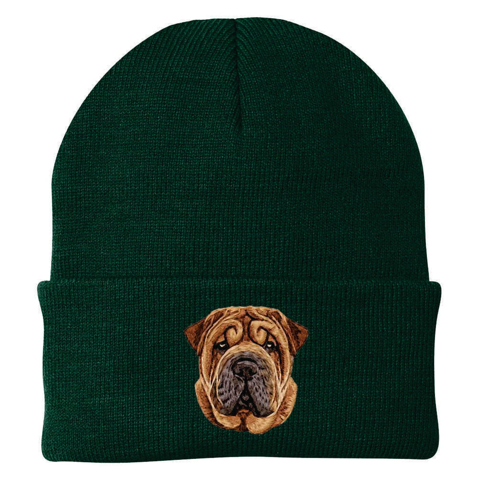 Chinese Shar-Pei Embroidered Beanie