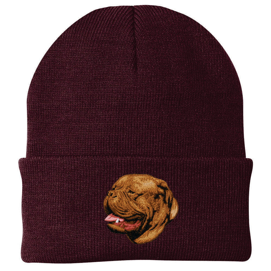 Dogue de Bordeaux Embroidered Beanie