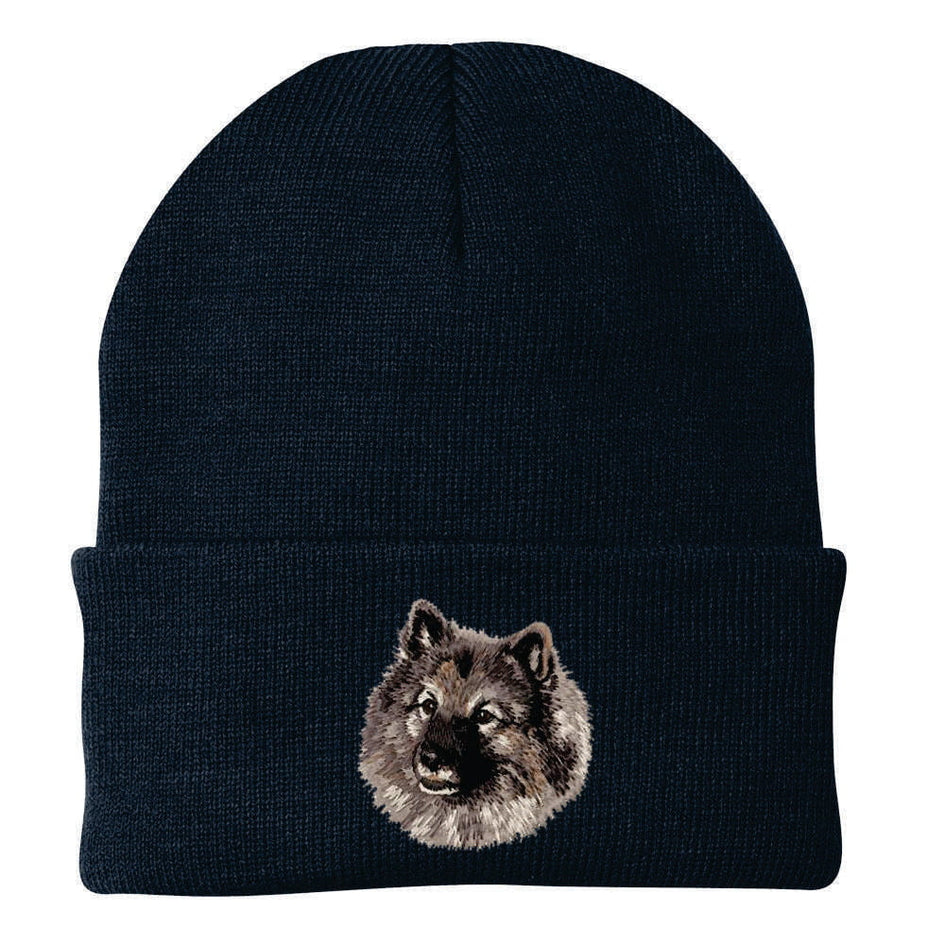 Keeshond Embroidered Beanie