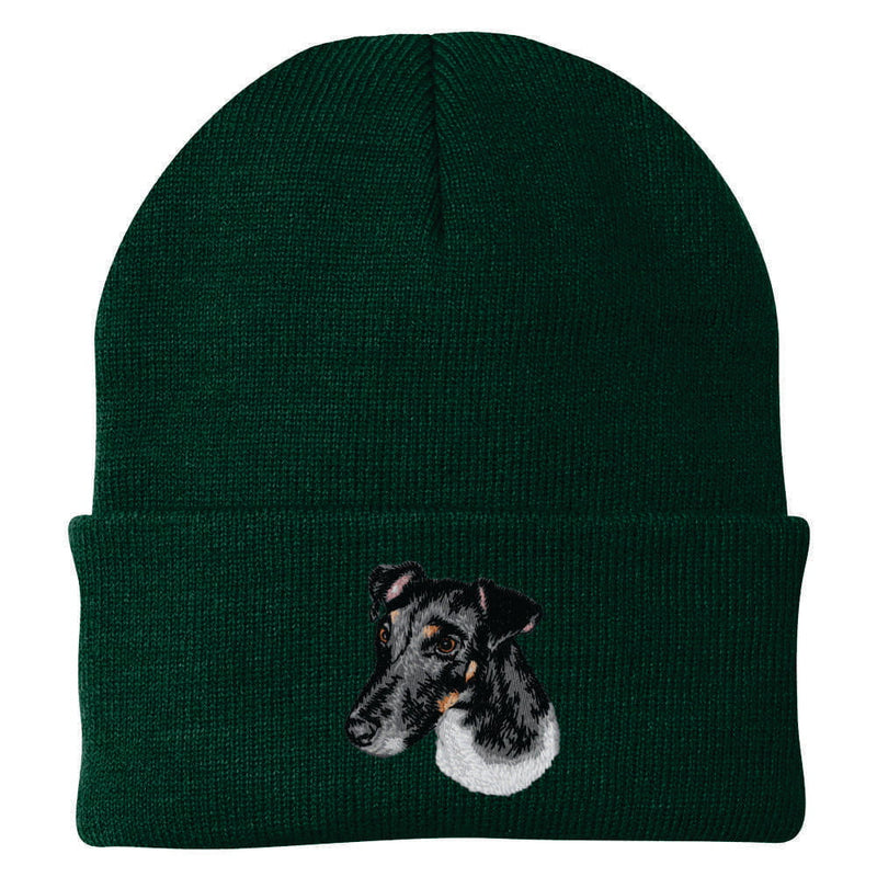 Smooth Fox Terrier Embroidered Beanie