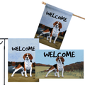 Beagle 3 Piece Bundle - House Flag, Garden Flag, & Welcome Mat