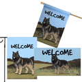 Belgian Tervuren 3 Piece Bundle - House Flag, Garden Flag, & Welcome Mat