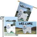 Coton de Tulear 3 Piece Bundle - House Flag, Garden Flag, & Welcome Mat