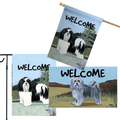 Havanese 3 Piece Bundle - House Flag, Garden Flag, & Welcome Mat