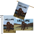 Irish Water Spaniel 3 Piece Bundle - House Flag, Garden Flag, & Welcome Mat