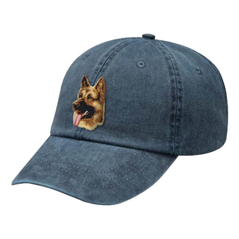 German Shepherd Dog Embroidered Baseball Cap