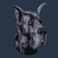 Great Dane Embroidered Wearable Blanket