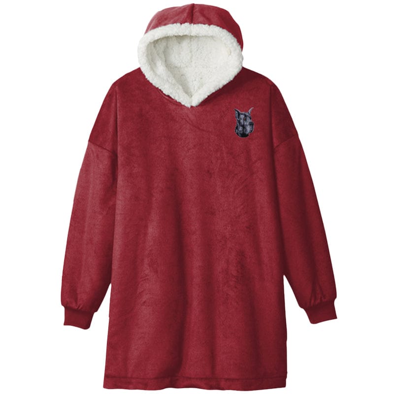 Great Dane Embroidered Wearable Blanket