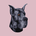 Great Dane Embroidered Baseball Cap