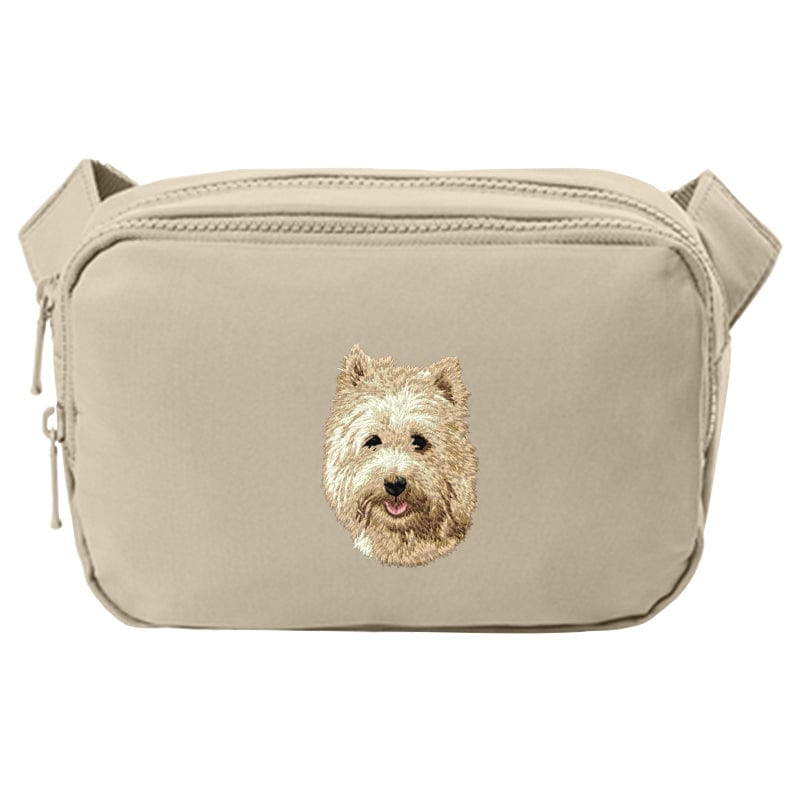 Cairn Terrier Embroidered Crossbody Bag