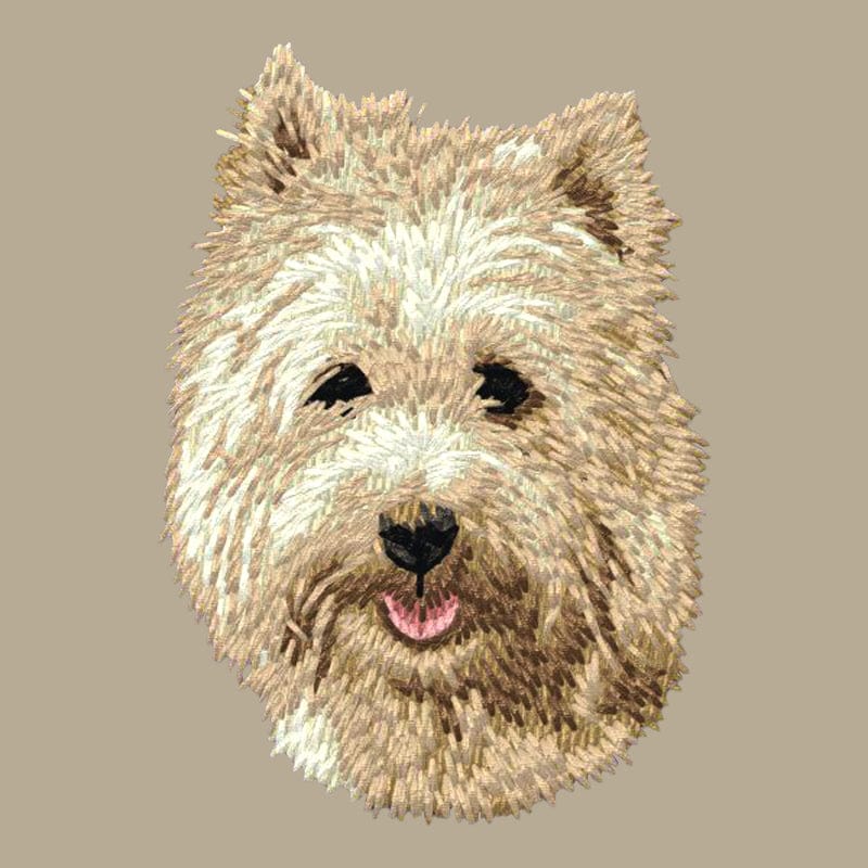 Cairn Terrier Embroidered Crossbody Bag