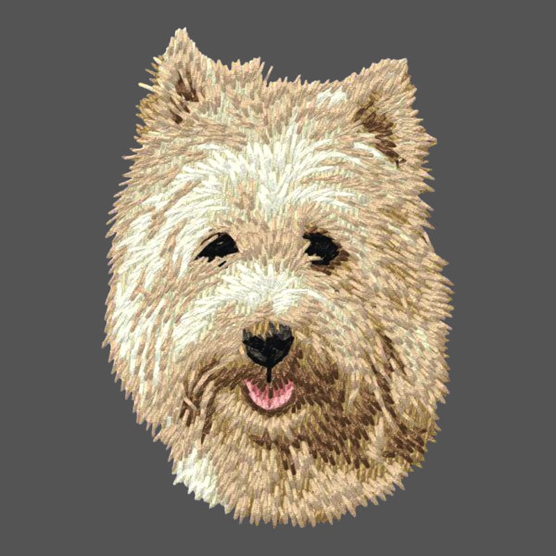 Cairn Terrier Embroidered Men's Fleece Jacket