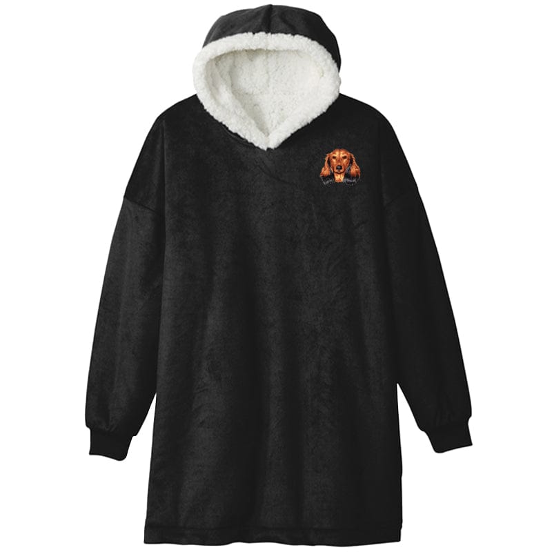 Dachshund Embroidered Wearable Blanket